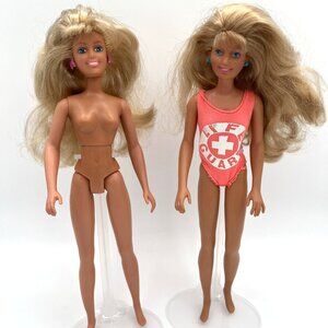 Vintage 1987 Maxie Dolls Lot Hasbro Lookin’ Smart Twist Waist Freckles Blue Eyes